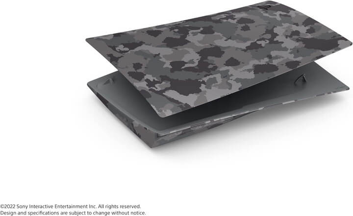 PlayStation 5用カバー グレー カモフラージュ 画像