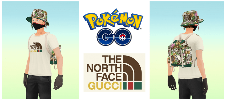 ポケモンGO THE NORTH FACE × GUCCIのアバターアイテムゲット