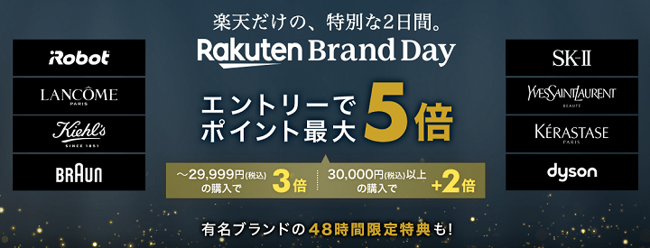 楽天市場 Rakuten Brand Day概要