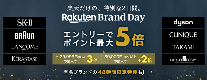 楽天市場 Rakuten Brand Day概要