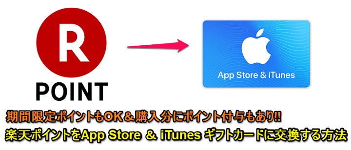 楽天ポイントを App Store Itunes ギフトカード に交換する方法 期間限定ポイントの消化にアリ 初回なら10 オフクーポンも 使い方 方法まとめサイト Usedoor