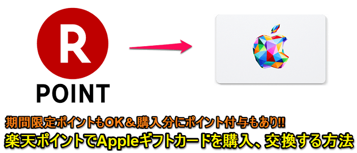 楽天ポイントを「Appleギフトカード」に交換する方法