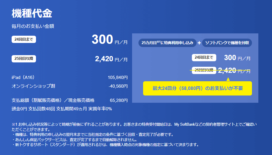 ソフトバンクのコスパ最強のデータ通信専用プランでiPadが月額300円レンタルが激アツ!!
