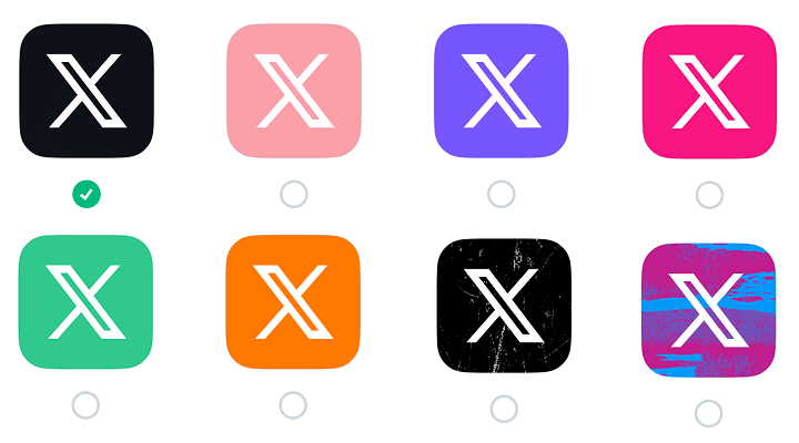 Twitter アプリアイコンのデザイン・カラーを変更する方法