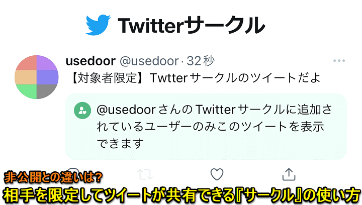 Twitter サークルの使い方