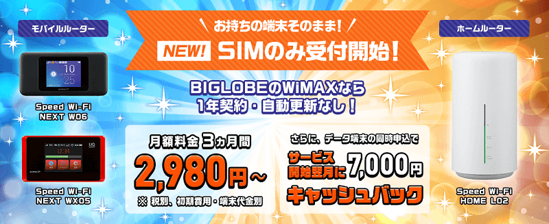 BIGLOBE WiMAX 2+