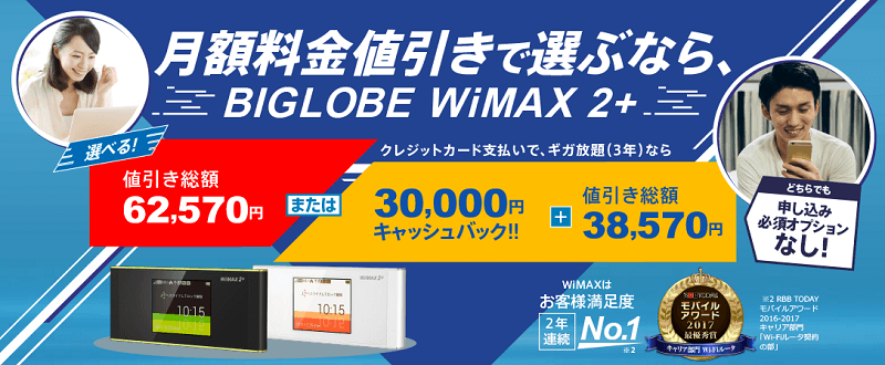 BIGLOBE WiMAX 2+