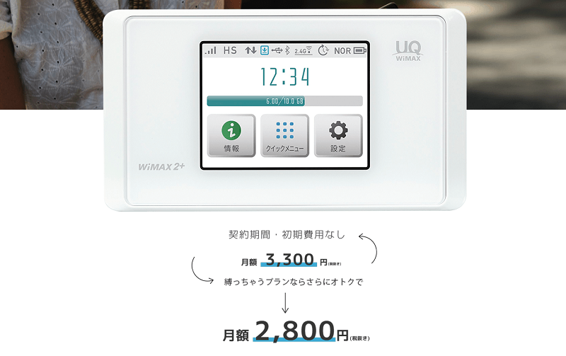 縛りなしWiFi