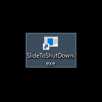 Windows10スライドシャットダウン