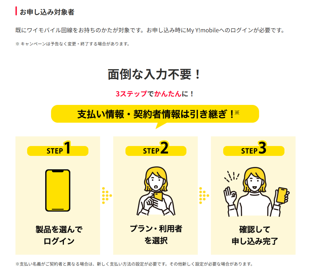 ワイモバイルで2回線目以降の新規契約で15,000円相当のPayPayポイントを還元するキャンペーンを開催