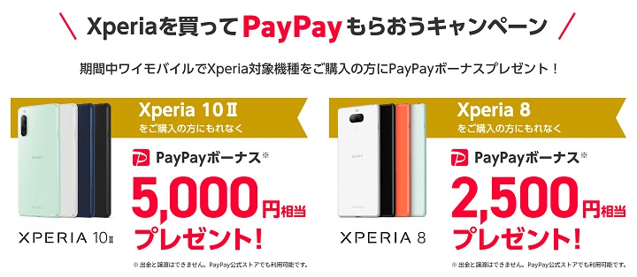 Xperiaを買ってPayPayもらおうキャンペーン