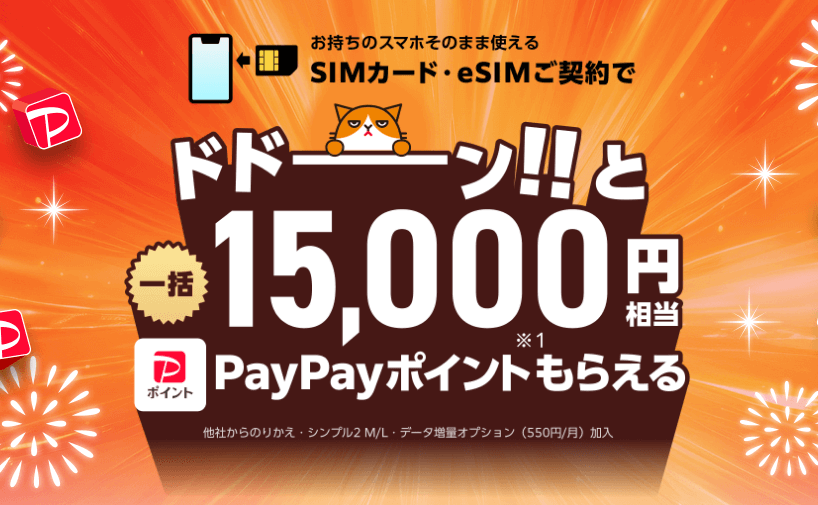 ワイモバイル SIMご契約特典
